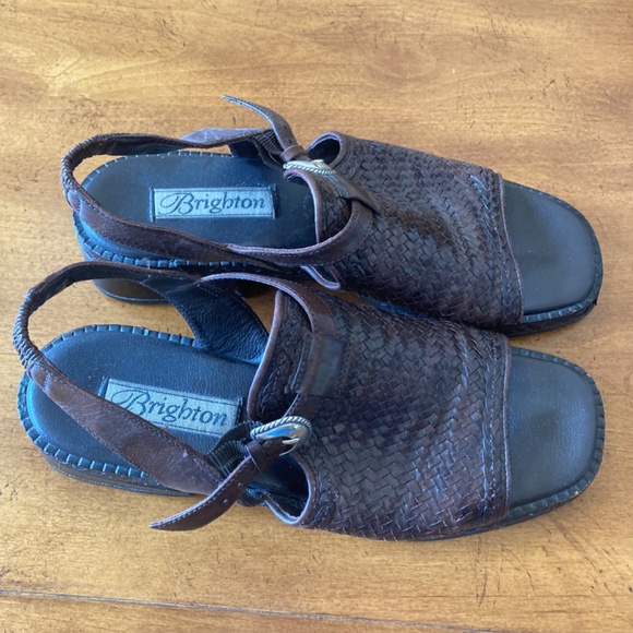 Brighton Sandals 9 Dark Brown Leather - Picture 3 of 4